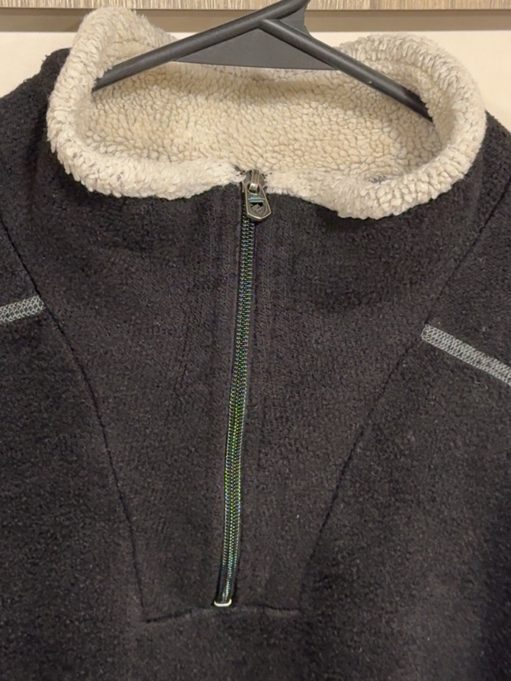 [EUC] KUHL Black Long Sleeve 1/4-Zip Fleece Pullover Jacket - Men's Size Large - Picture 5 of 16